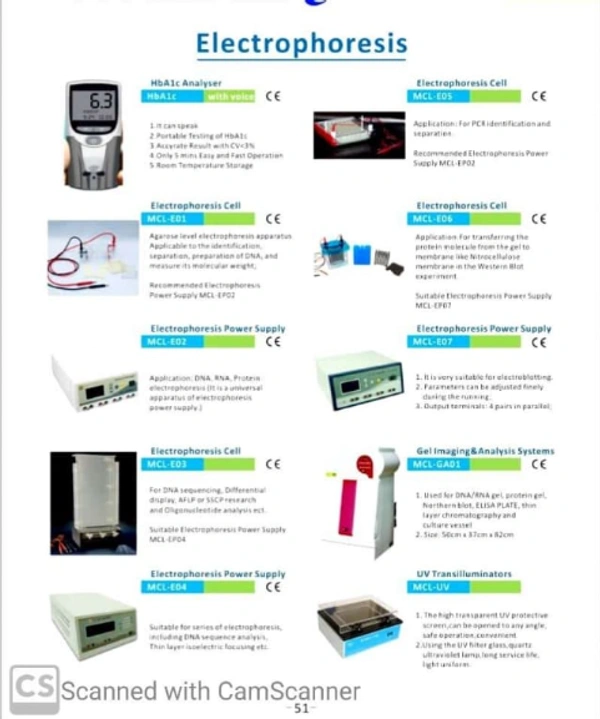 Electropheresis